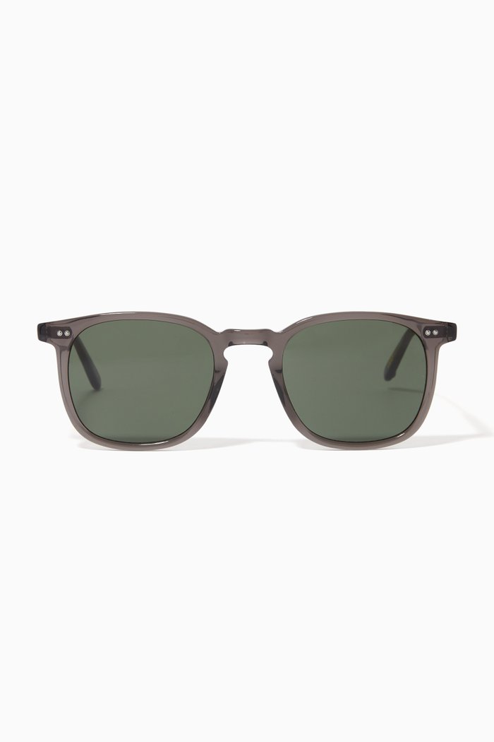 

Ruskin Square Frame Sunglasses in Acetate, Grey