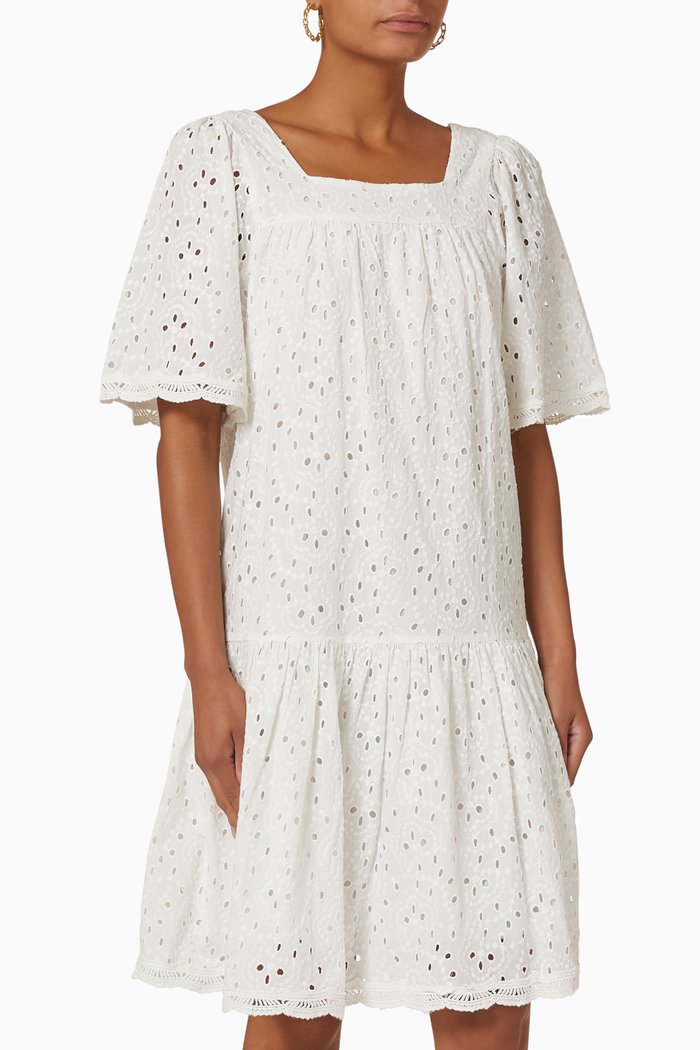 Yasblima Wrap Dress, White