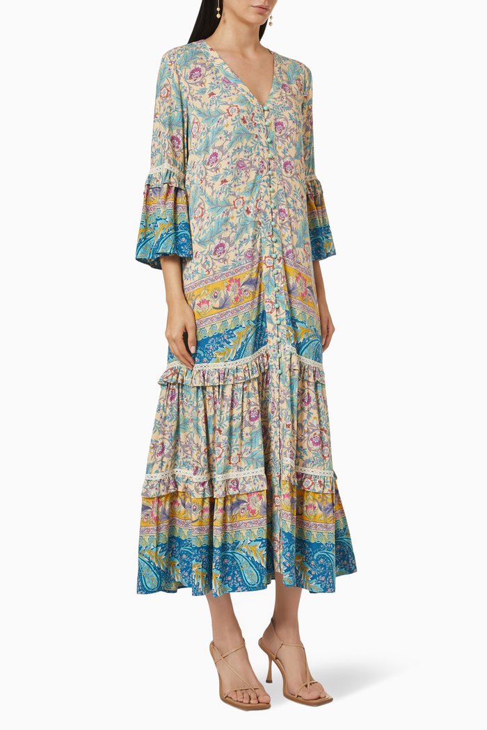 

Yashua Midi Dress in Viscose, Yellow