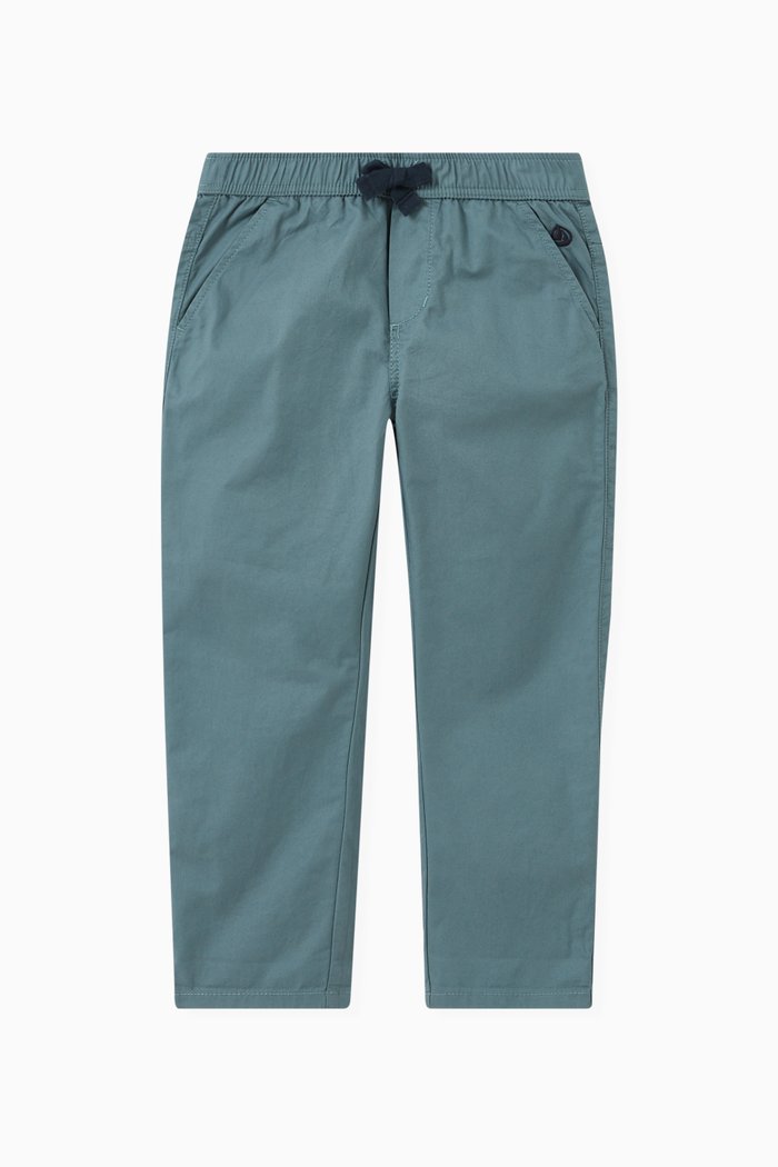 

Elasticated Waist Pants in Cotton, Green