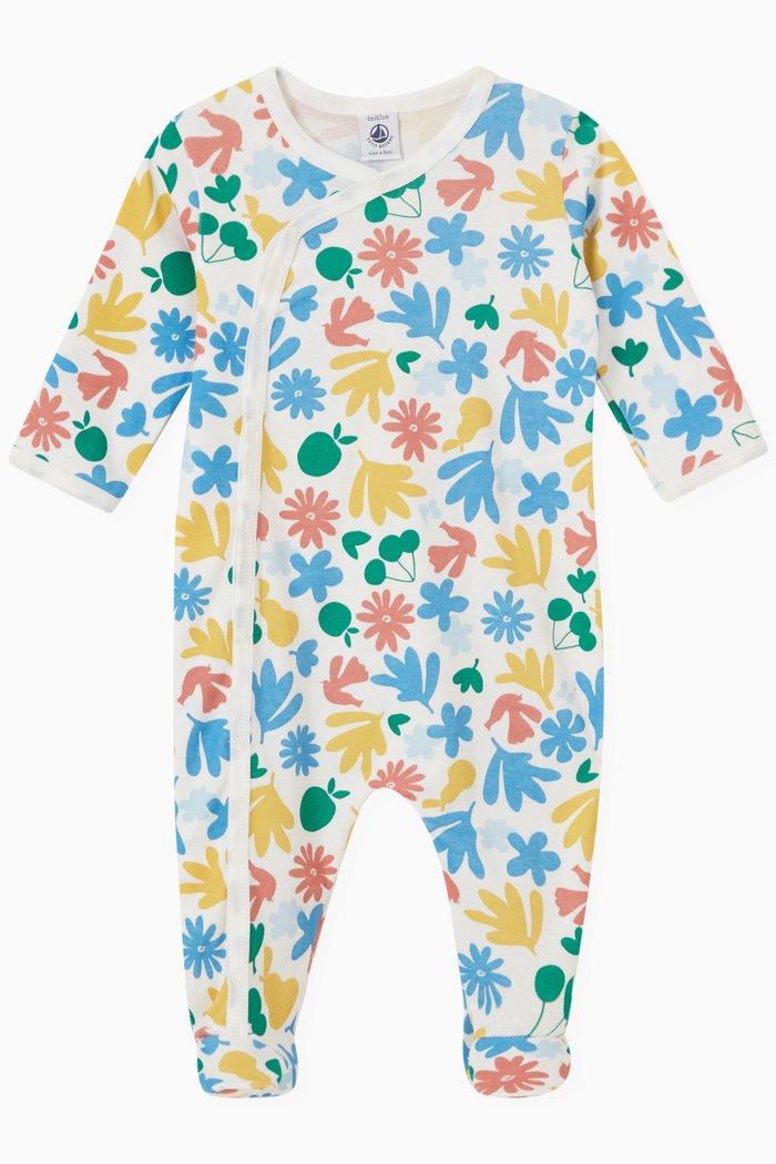 

Floral Print Sleepsuit, Multicolour