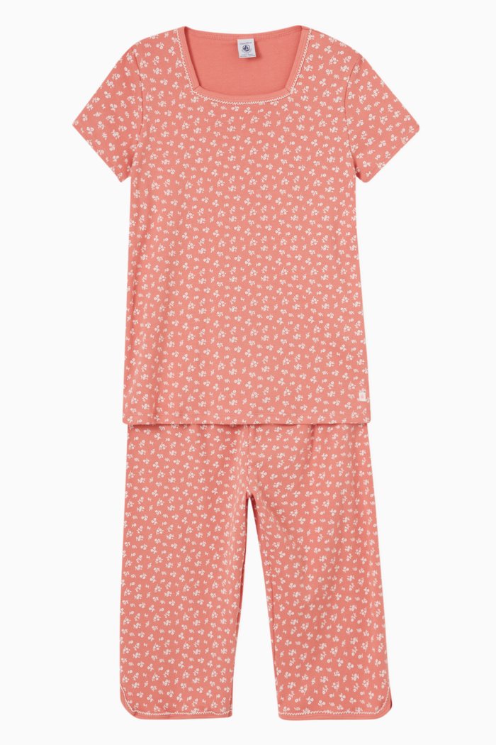 

Floral Pyjama in Organic Cotton, Set of Two, Pink