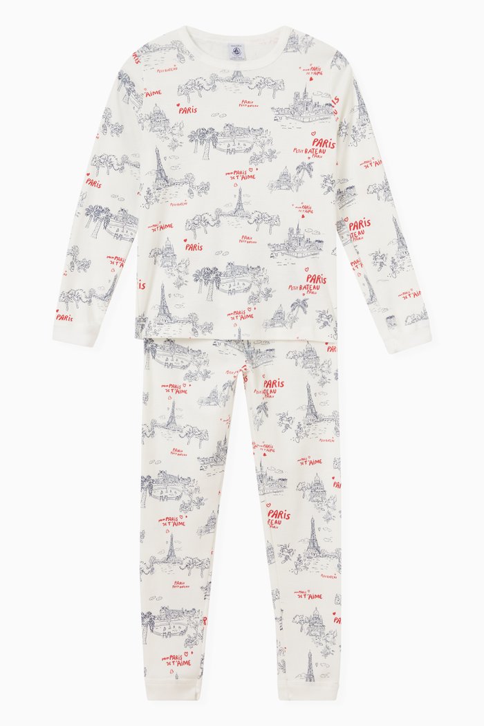 

Pyjama Set in Organic Cotton, White