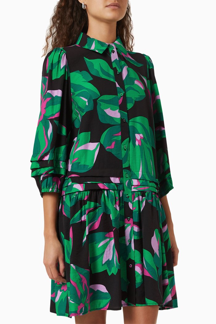

Yassagga Shirt Dress in ECOVERO Viscose, Black