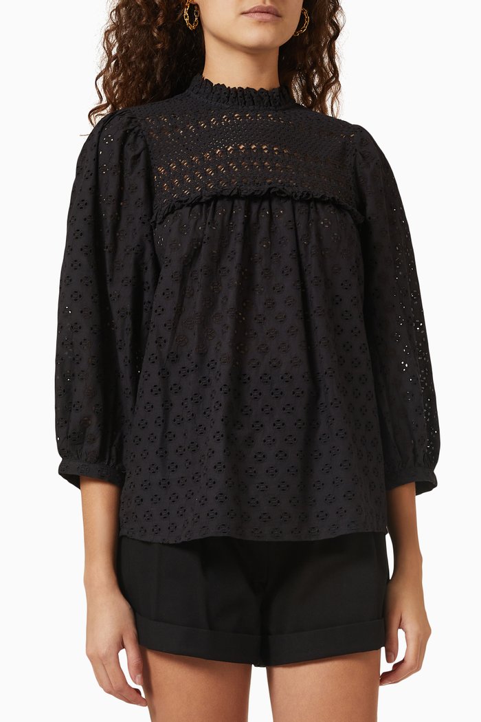 

Yasstara Blouse in Cotton, Black