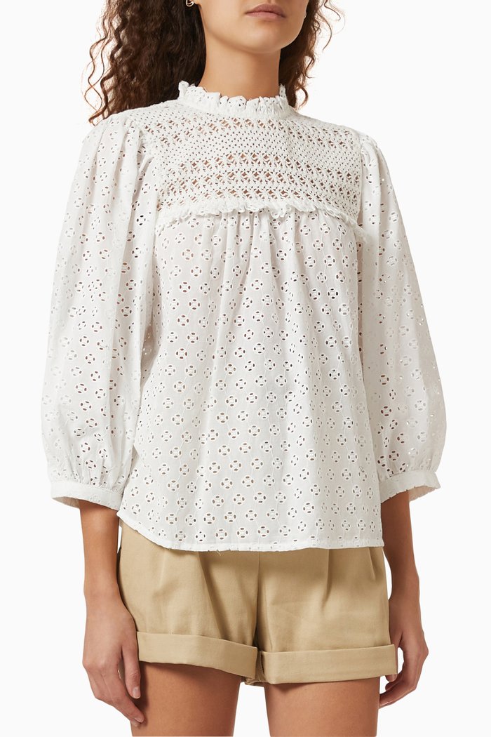 

Yasstara Blouse in Cotton, White