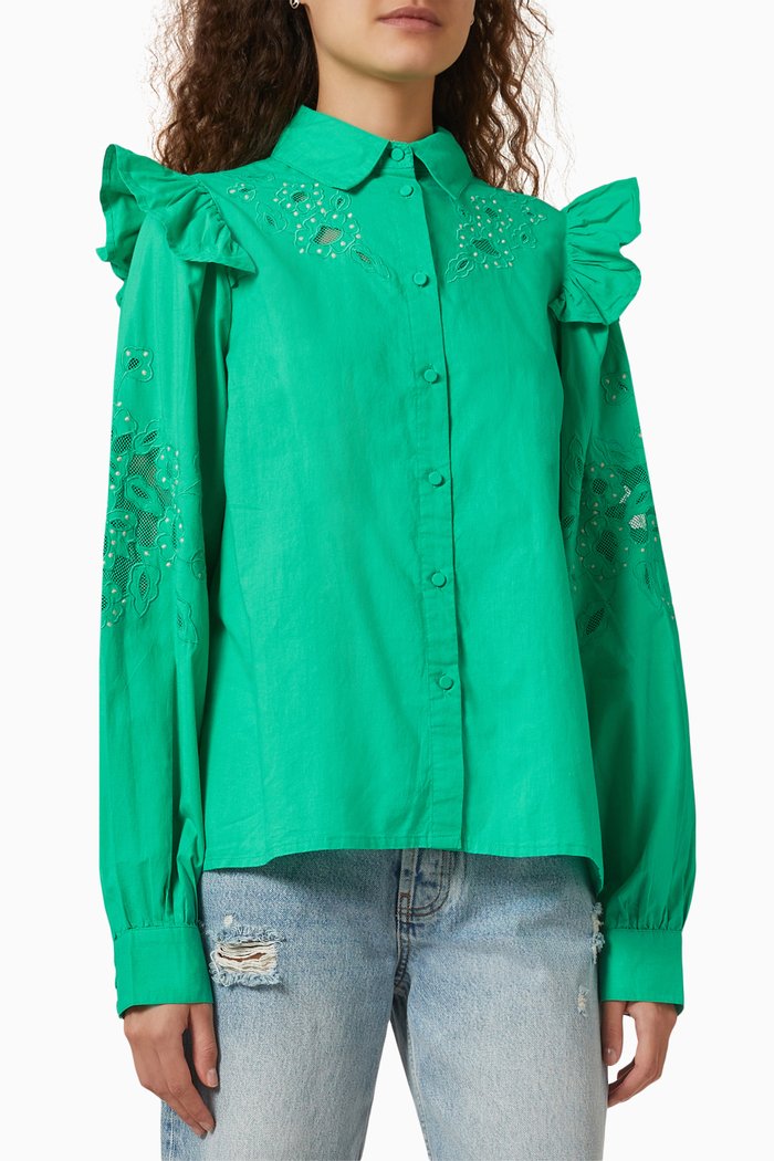 

Yassimpa Shirt in Cotton, Green