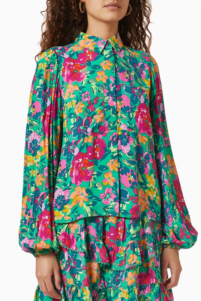 

Yasjubira Printed Shirt, Green