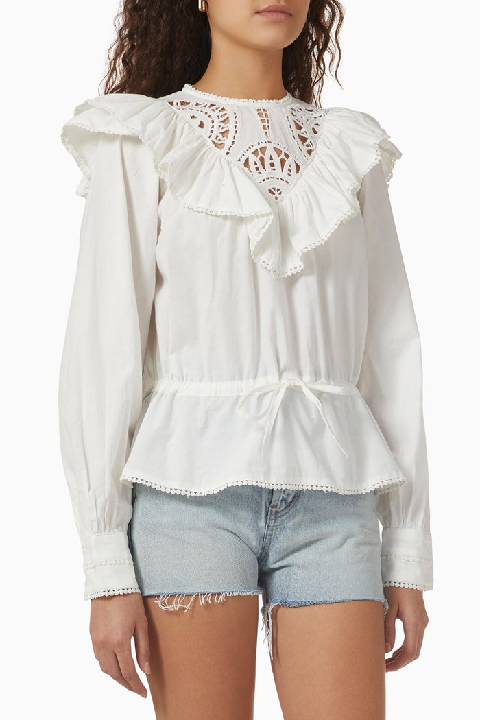 

Yasramma Blouse in Cotton, White