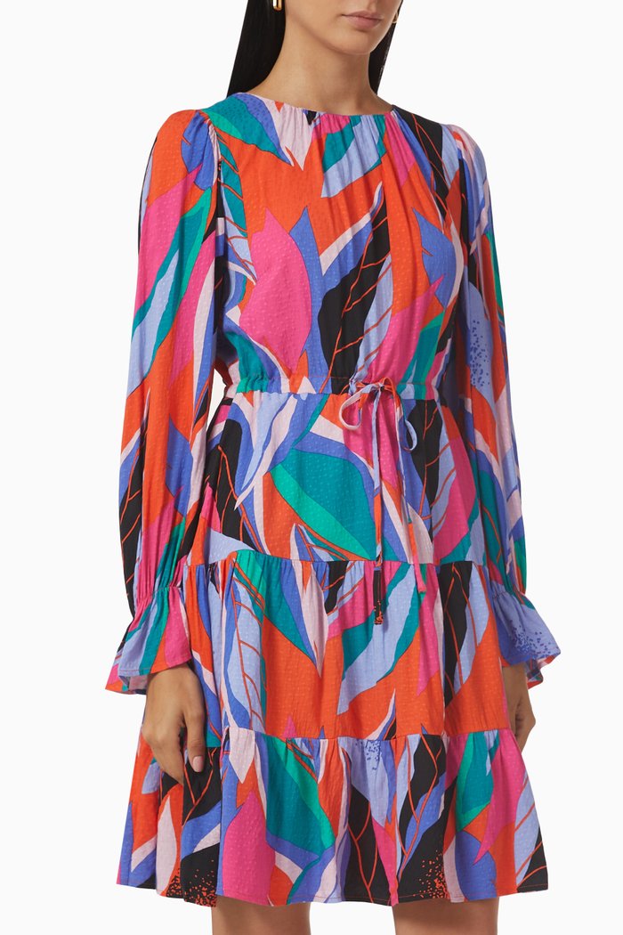 

Yasyva Mini Dress in Viscose, Orange