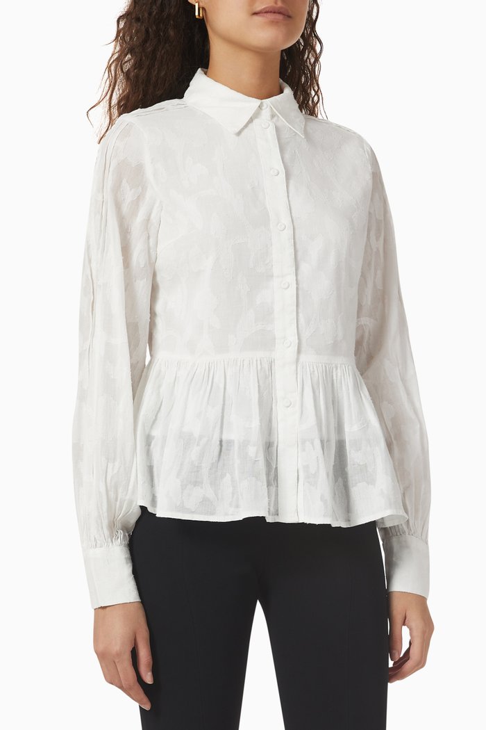

Yasjari Shirt in Cotton, White