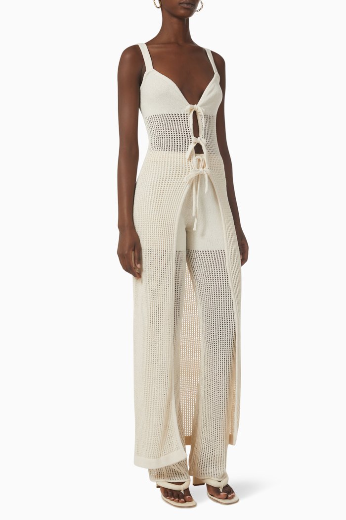 

Elianne Dress in Cotton Crochet, Neutral