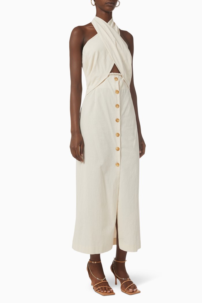 

Soffio Dress in Cotton, Neutral
