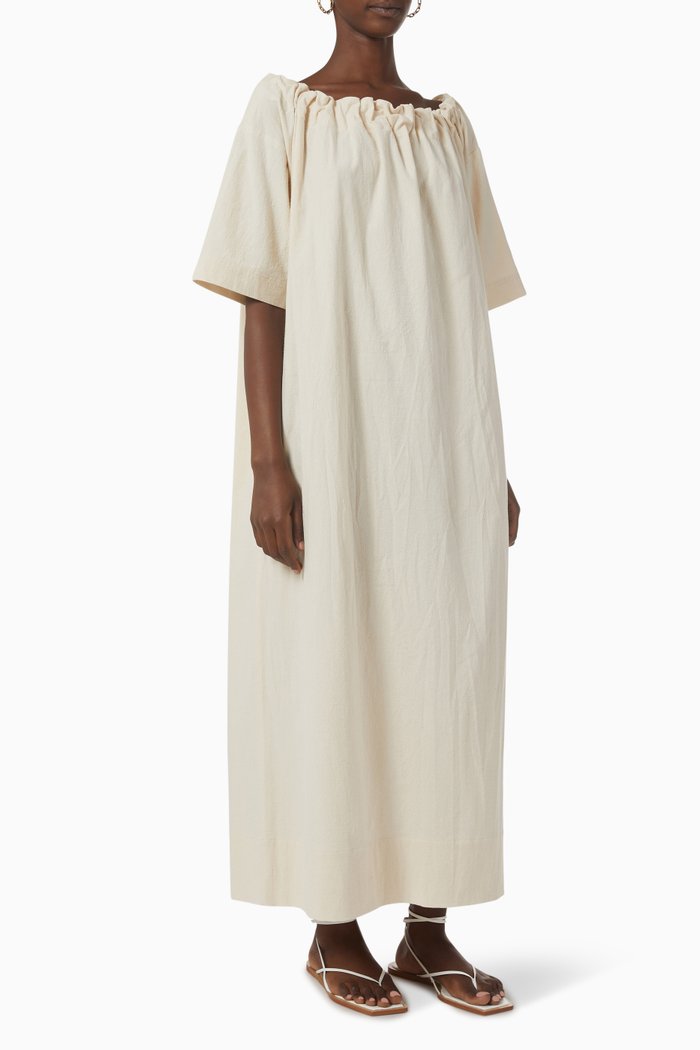 

Kaytra Dress in Cotton, Neutral