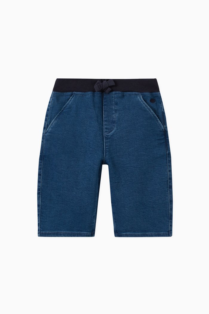 

Denim Bermuda Shorts, Blue