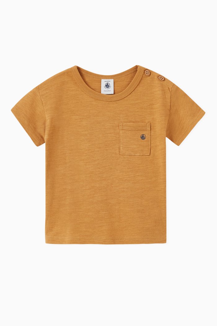 

Plain Logo T-shirt in Cotton, Yellow