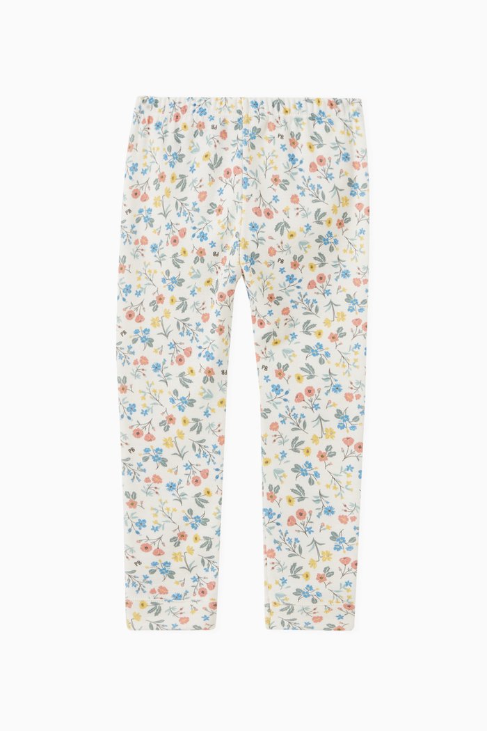 

Floral Leggings in Cotton, Multicolour