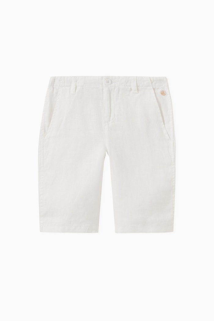 

Bermuda Shorts in Linen, White