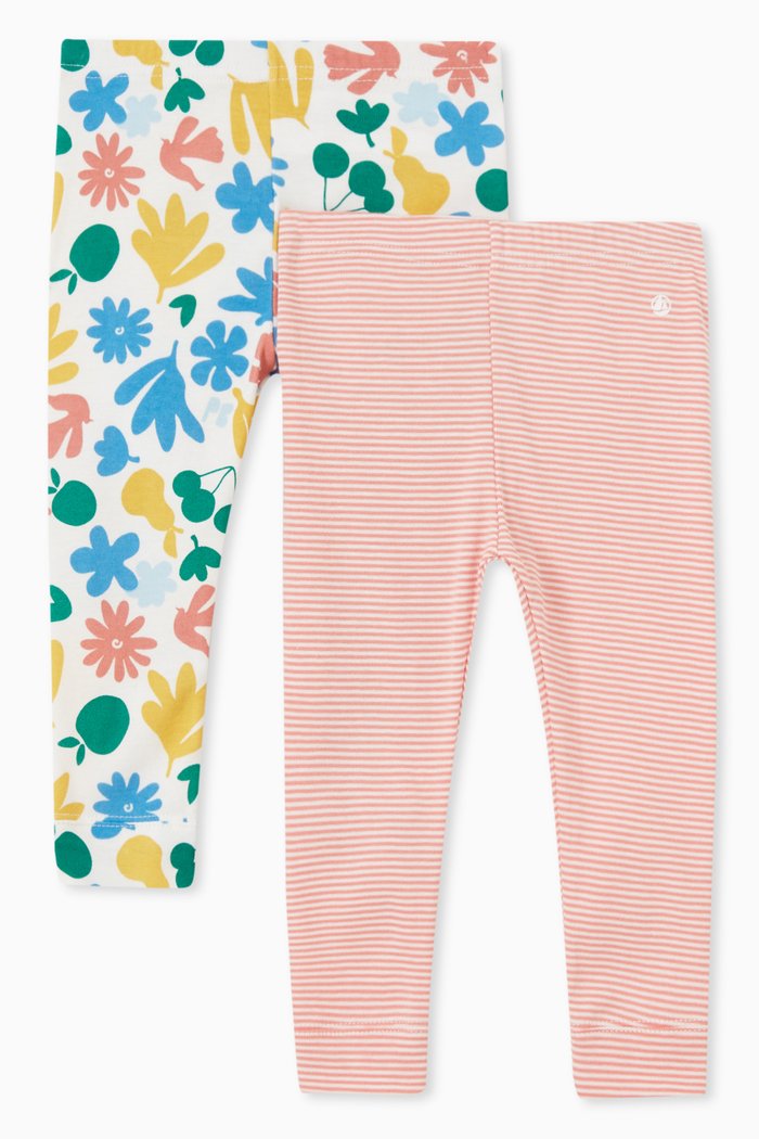 

Fancy Leggings in Cotton, Set of Two, Multicolour