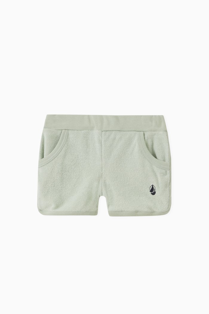 

Shorts in Terry Towelling, Green