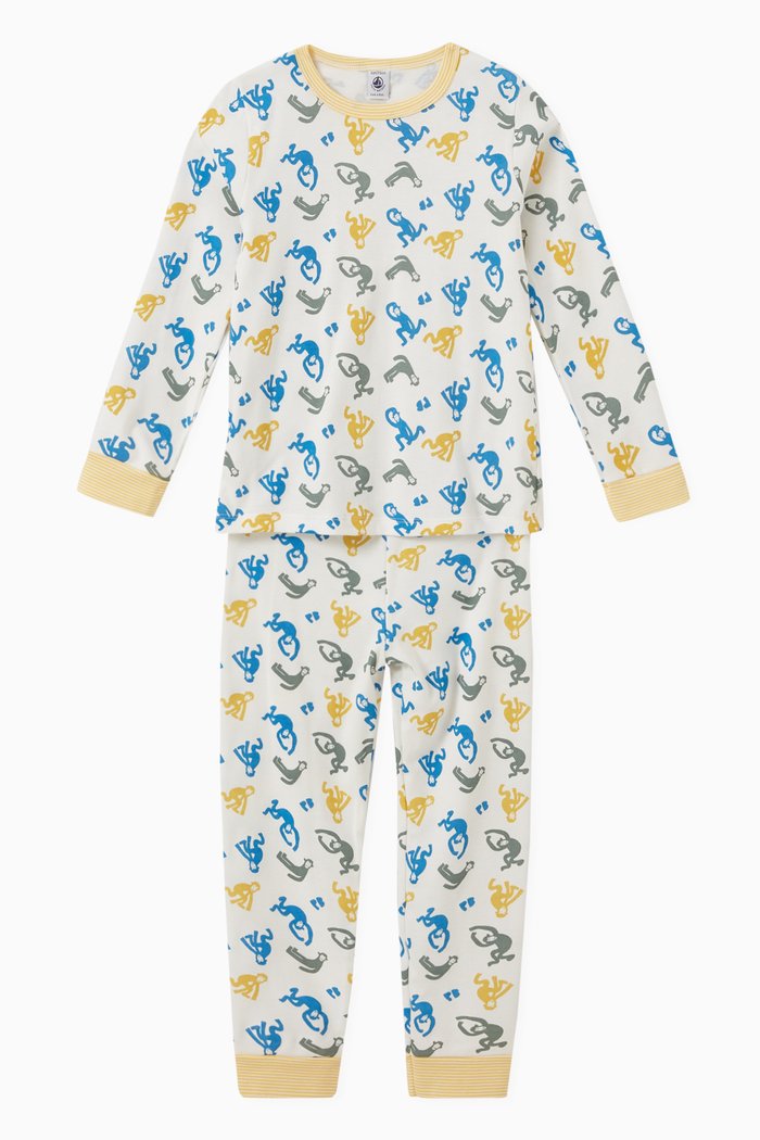 

Glow-in-the-Dark Monkey Pyjama Set, Multicolour