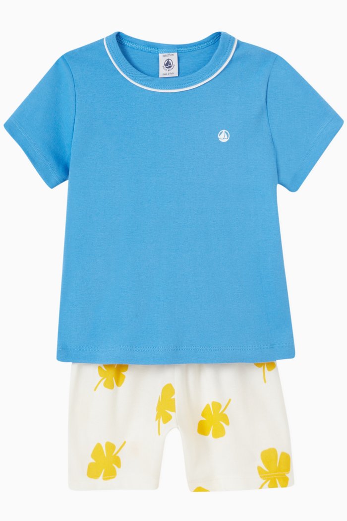 

Short Pyjama in Cotton, Set of Two, Multicolour