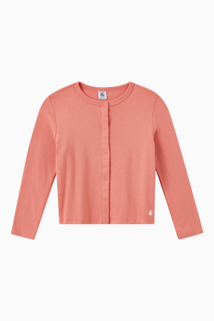 

Logo Print Cardigan, Orange