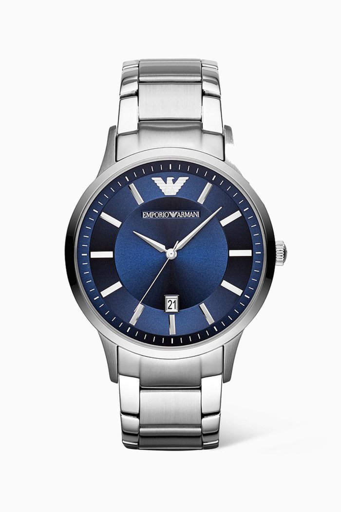 

Renato Quartz Watch, 43mm, Silver