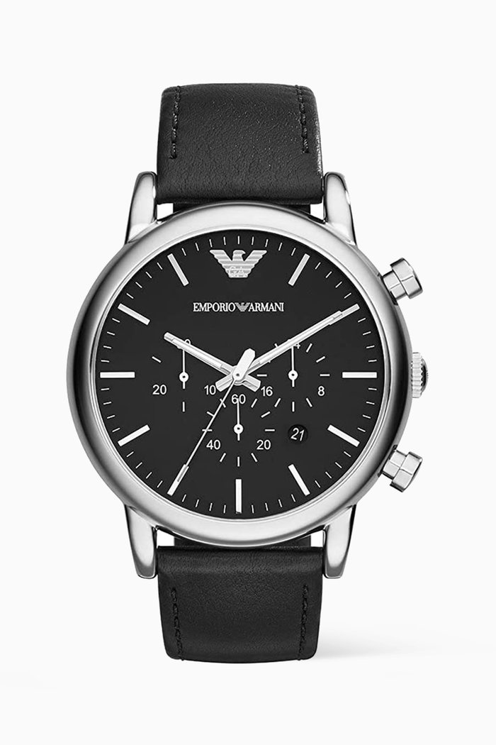 

Luigi Chrono Watch, 46mm, Black