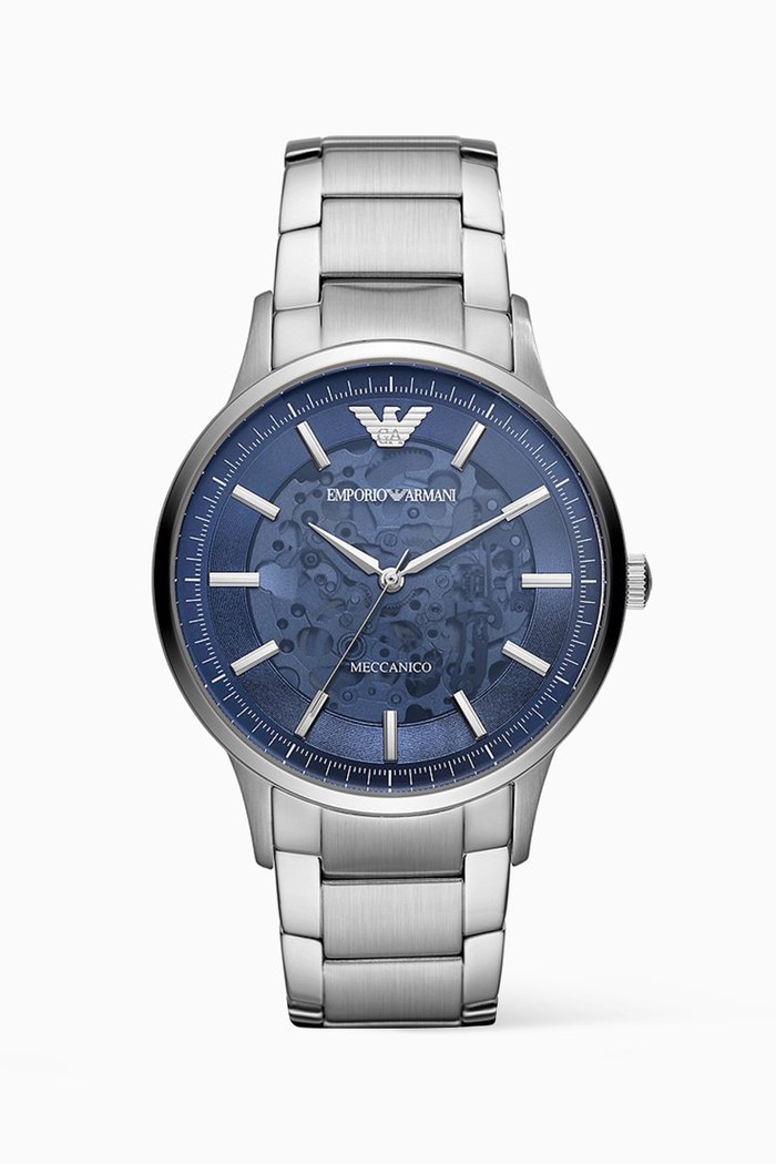 

Renato Automatic Watch, 43mm, Silver