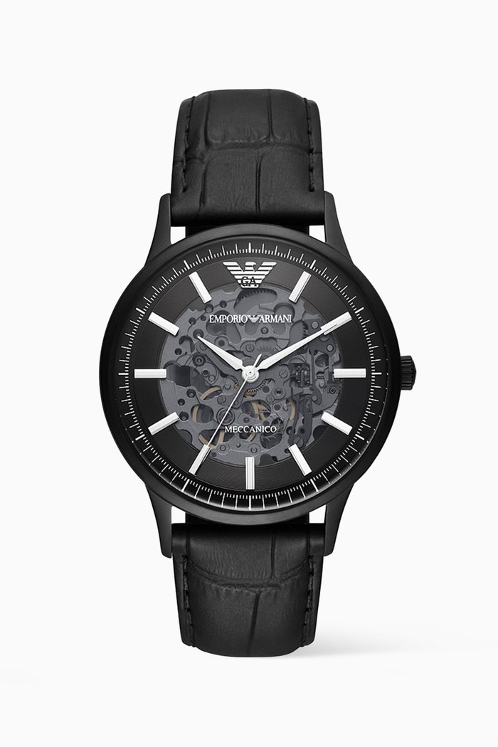 

Renato Automatic Watch, 43mm, Black