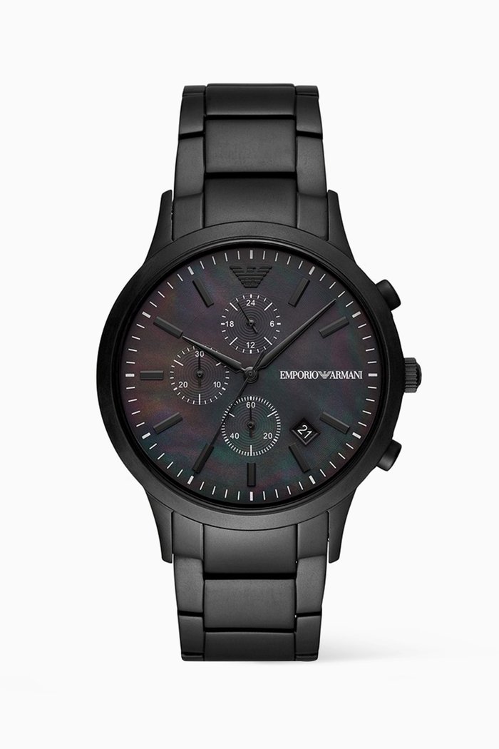 

Renato Chrono Watch, 43mm, Black