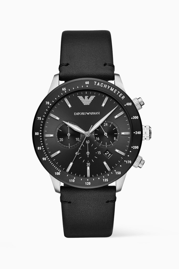 

Mario Chrono Watch, 43mm, Black