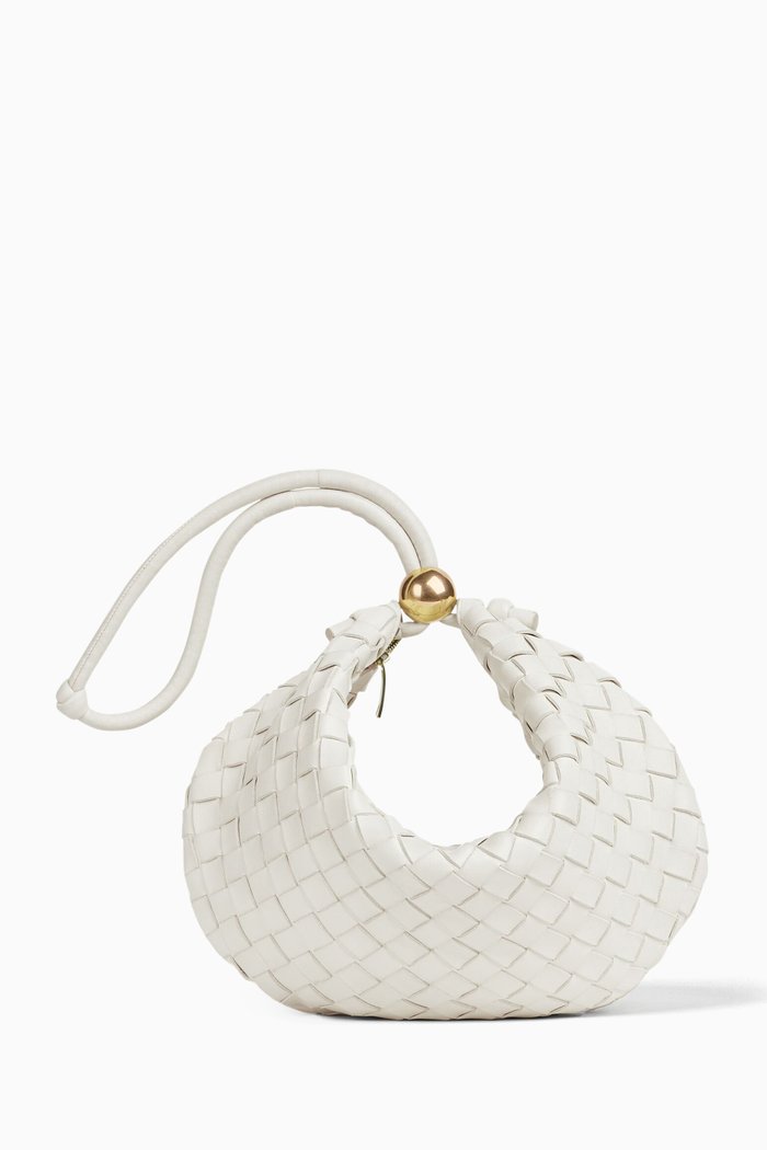 

Turn Bag in Intrecciato Leather, White