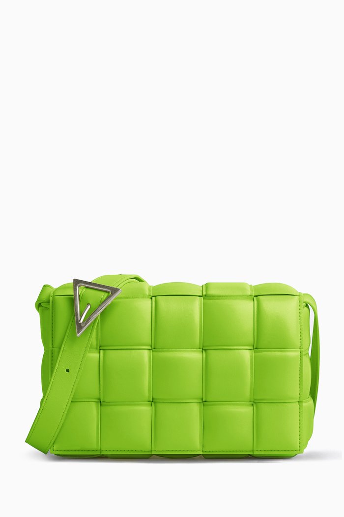 

Padded Cassette Bag in Nappa, Green