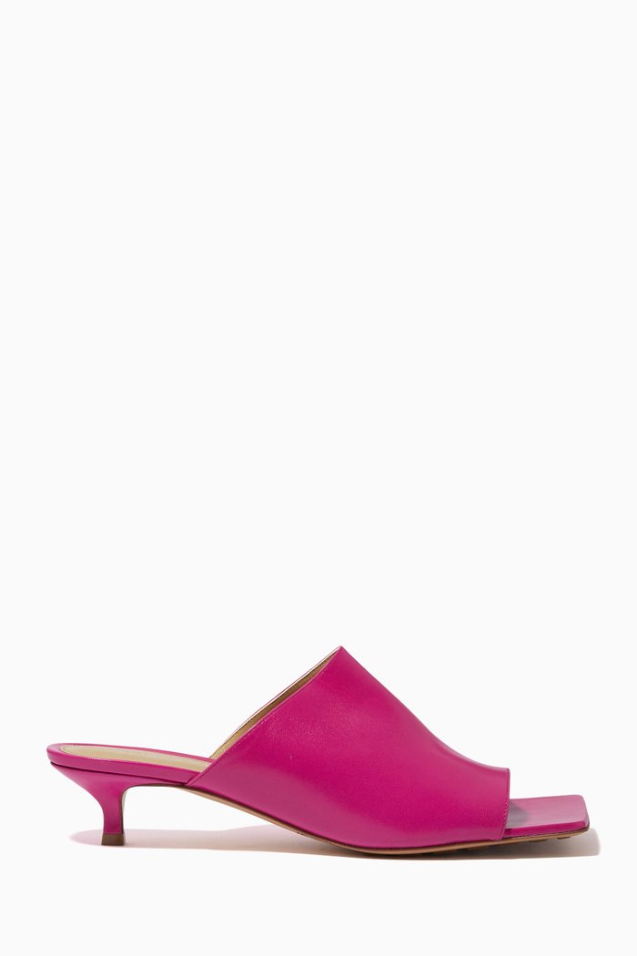 

Stretch Mules in Nappa, Pink