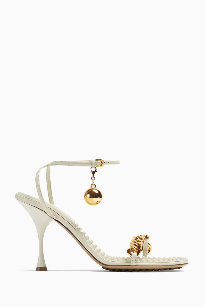

Dot Sandals in Leather, White