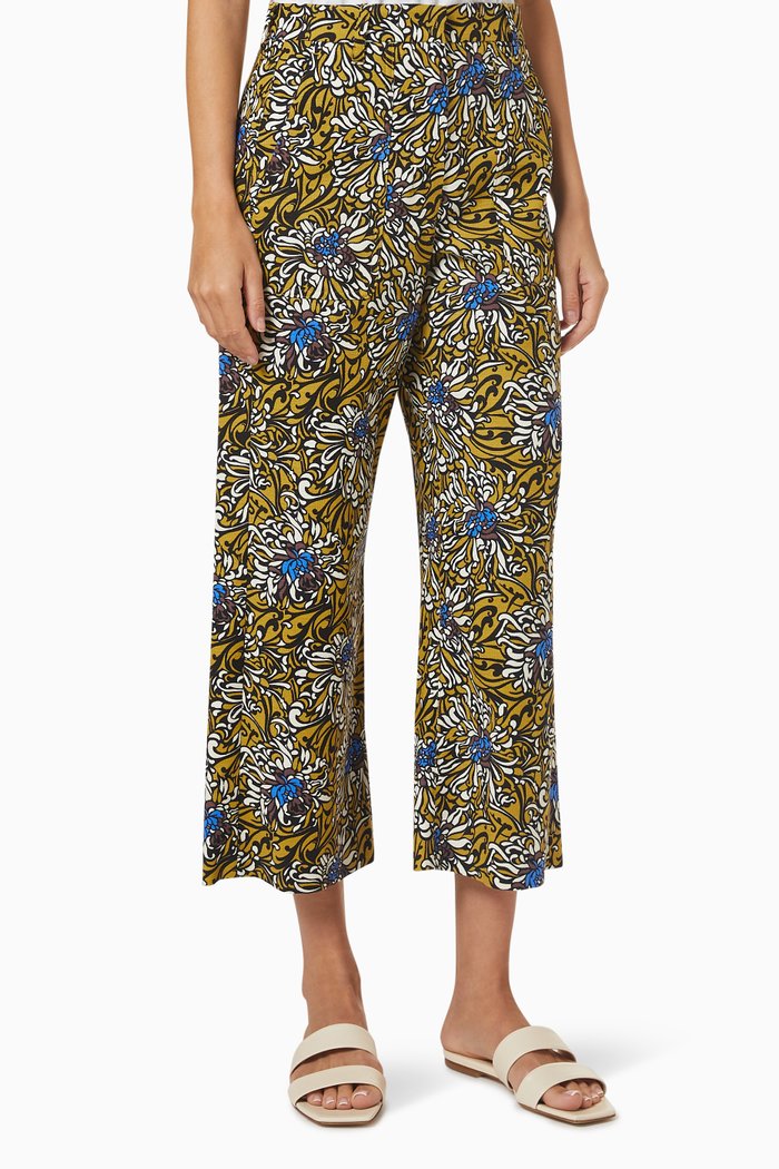 

Pamela Trousers in Basketweave Cotton, Multicolour