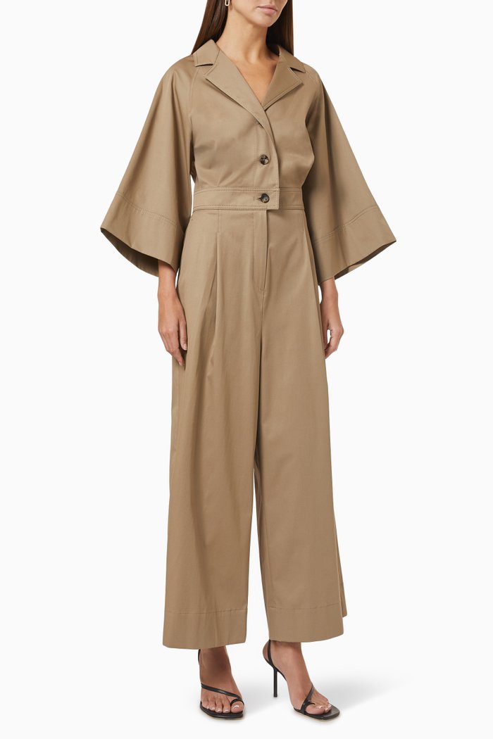 

Dry Jumpsuit in Cotton Gabardine, Neutral