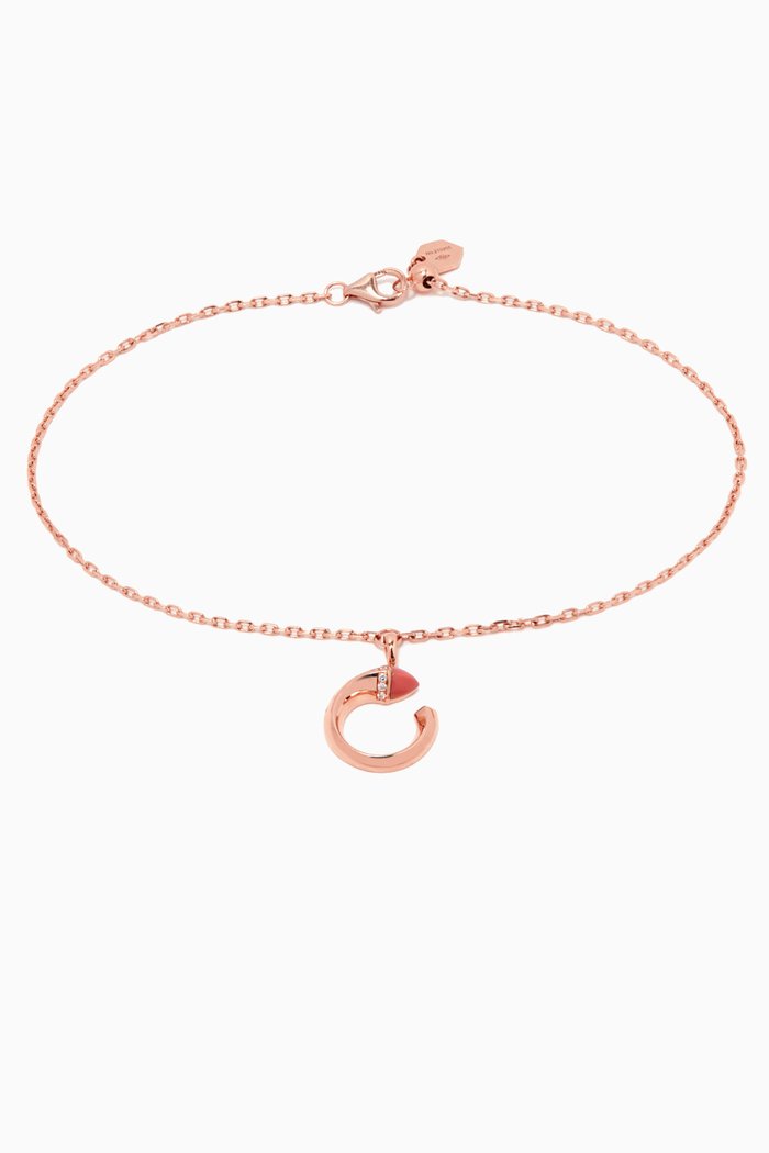 

Cleo Charm Anklet in 18kt Rose Gold