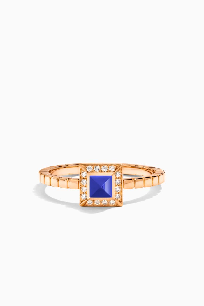 

Cleo Lotus Pavé Diamond Ring in 18kt Rose Gold