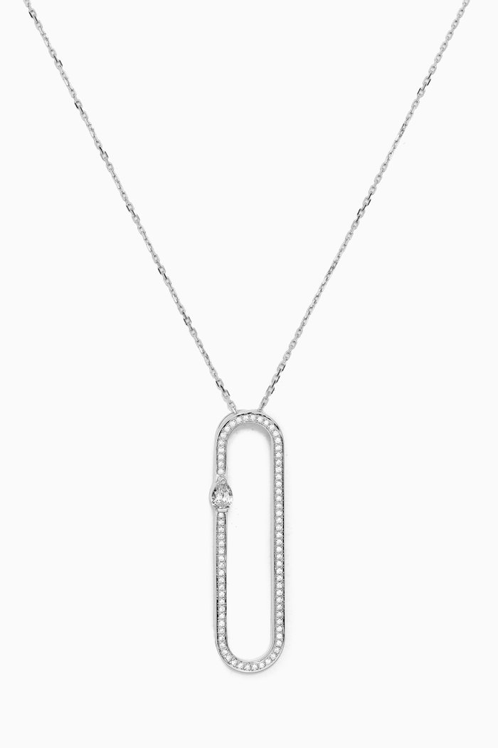 

Cambre Diamond Necklace in 18kt White Gold, Silver
