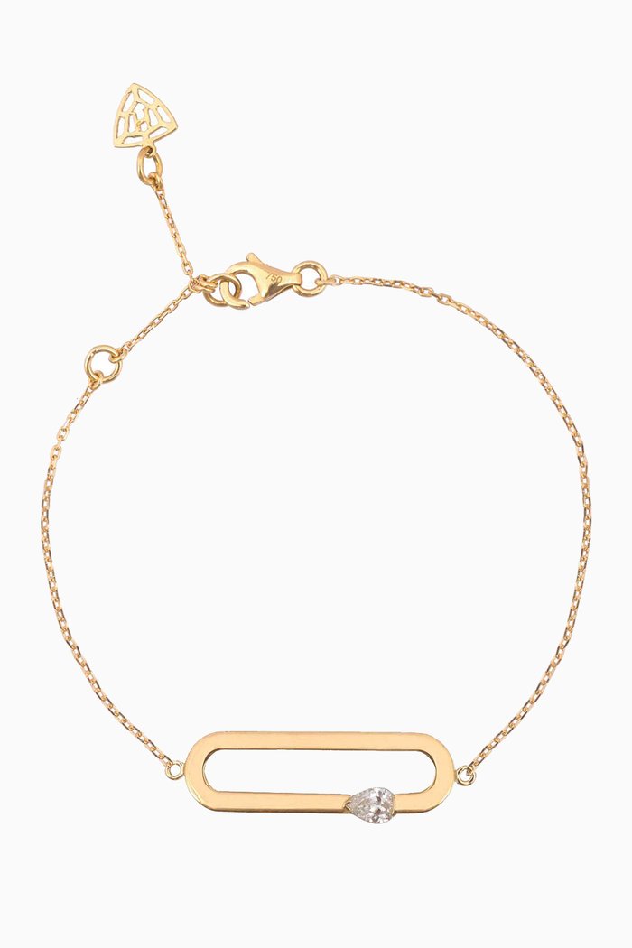 Cambre Diamond Bracelet in 18kt Yellow Gold