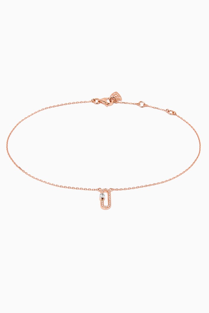 

Cambre Diamond Anklet in 18kt Rose Gold