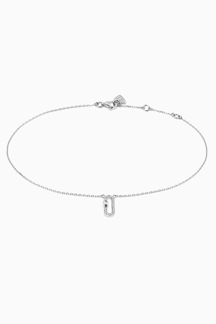 

Cambre Diamond Anklet in 18kt White Gold, Silver