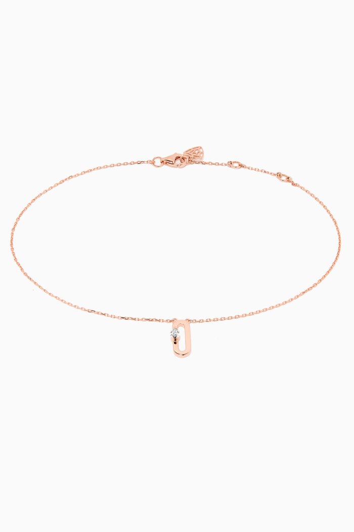 

Cambre Diamond Anklet in 18kt Rose Gold