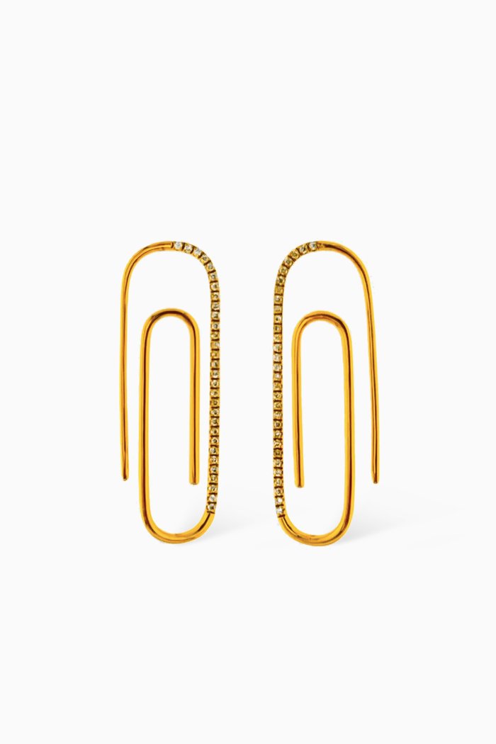 

Le Clip Diamond Earrings in 18kt Yellow Gold