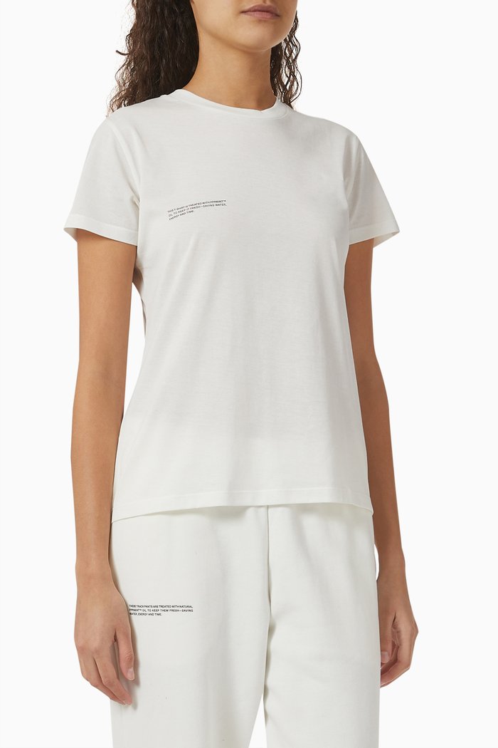 

Fitted T-shirt in Organic Cotton Lightweight Jersey, Neutral