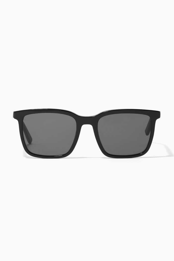 

D-frame Sunglasses in Acetate, Black