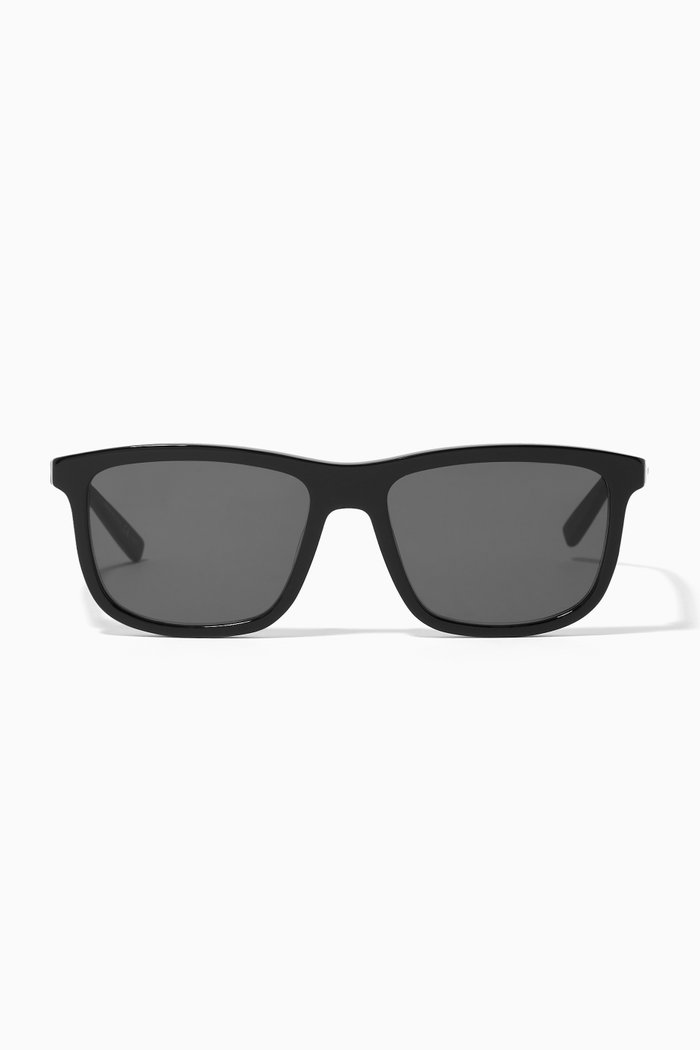 

D-frame Sunglasses in Acetate, Black